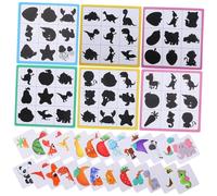 BESPORTBLE Jeu Ombres Éducatif Puzzle Bois pour Garçon Fille Coordination Main-œil Développement Cognitif et Motricité Fine Apprentissage Précoce Sûr