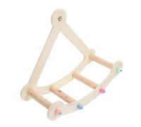 BESPORTBLE Jouet De Balançoire pour Perroquet Cage À Oiseaux Échelle De Jeu Perchoir Rotatif pour Oiseaux Jouets en Bois Sûrs pour Perroquets Balançoire