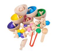 BESPORTBLE Jouet de de Couleurs pour Garçon et Filles 1 Set Gobelets de Éducatifs Jouet Cognitif Activités Manuelles Développement Prématuré Jeux de Table