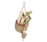 BESPORTBLE Jouets à mâcher pour Animaux de Compagnie Brosse à Dents pour Chien Cage à Hamsters pour Chien Bois cerf Jouets de Dentition Cochon d'Inde Jouets de Dentition naturels Paille