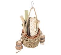BESPORTBLE Jouets à mâcher pour Animaux de Compagnie Hamster os de pour Chien à mâcher en os de Chien Rat Race Jouets mordants réconfortants Jouets de Dentition perroquets Paille