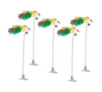 BESPORTBLE Jouets pour Chat 5 Pièces Printemps Peluche Souris Teaser Ensemble de Jouets Ludiques pour Chat Liens pour Animaux de Compagnie pour Activités de Chat