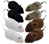 BESPORTBLE Jouets pour Chats Dintérieur 8 Pièces Souris À Remonter Action Mobile Couleur Aléatoire
