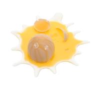 BESPORTBLE Jouets Œufs Nourriture Autocollants Magnétiques Œuf Cassé Décoration 1Er Avril Kit De Farces Morsures D'Œufs De Pâte Balle Anti-Stress Jouets en Spray d'eau