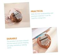 BESPORTBLE Kalimba en Bois 8 Notes Mini Piano à Pouces Portable Instrument Musical Compact pour Débutants Musical Pratique et Léger Son Mélodieux pour Détente et Apprentissage