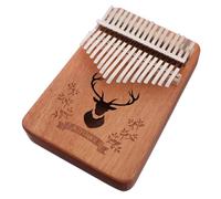 BESPORTBLE Kalimba Touches Bois Naturel Piano à Pouce pour Débutants et Instrument Musical Facile à avec Double Caisse de Éducatif pour Novices