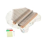 BESPORTBLE Kalimba Touches Portable Acrylique Transparent Piano à Pouce Étoile Ours avec Clair Étui de Transport Instrument Facile pour Débutants et Amateurs