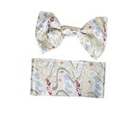 BESPORTBLE Kimono Ceinture Femme Large Floral Imprimé Obi Ceinture Pré-nouée Noeud Vintage pour Costume Cosplay et Tenue Traditionnelle