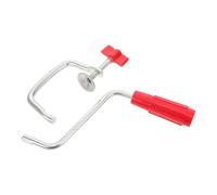 BESPORTBLE Kit 2 Pièces pour Machine à Pâtes Manuelle - Pince de Fixation Robuste et Poignée Ergonomique Rouge Classique - Accessoires de Rechange Universels pour Fabrication de Pâtes Maison