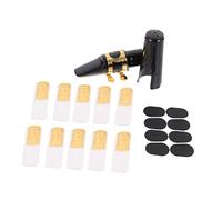 BESPORTBLE Kit Accessoires Bec Saxophone Alto Plastique et Bois Kit Remplacement Anches Saxophone Alto pour Entretien Quotidien Surface Polie Sûre et Professionnelle