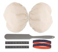 BESPORTBLE Kit Accessoires pour Fermentation Levain avec Housses Respirantes Bandes de Marquage Date et Thermomètre Adhésif Spatule Incluse pour Boulangerie Maison