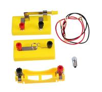 BESPORTBLE Kit Apprentissage Circuit Électrique Simple avec Boîte de Rangement Portable Ensemble Expérimentation Physique pour Étudiants Jaune pour Initiation et Travaux Pratiques