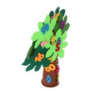 BESPORTBLE Kit Arbre Feutre à Assembler Jeu Éducatif pour Garçon Fille Apprentissage des Chiffres et Motricité Fine Décoration Bulletin Board et Activités Préscolaires