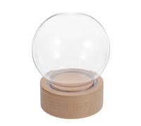 BESPORTBLE Kit Boule à Neige Soi-Même avec Boîte à Musique Intégrée Dôme en Verre Transparent Base en Bois Décoration DIY pour Loisirs Créatifs et Exposition Présent Original pour Maison