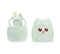 BESPORTBLE Kit Coupe-ongles Pour Bébé Hibou Motif, Ensemble Sécurité Ciseaux Arrondis, Coupe-ongles Pour -né, Poignée Antidérapante, Couleur Vert Menthe, Pour -nés Et Tout-petits,