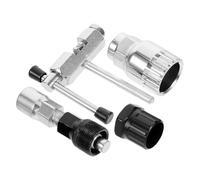 BESPORTBLE Kit D’Outils de Réparation de Vélos 4-en-1 en Acier Chrome-Vanadium, Extracteur de Pédalier, Démonte-Cassette, Outil Chaîne et Manivelle, Compact et Polyvalent pour Entretien