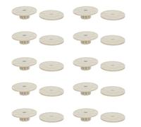 BESPORTBLE Kit D'accessoires pour Cage à Oiseaux 10 Pièces Écrous et Rondelles M6 en Blanc, Fixation Sécurisée pour Perchoir, Compatible Cages à Perruches et Perroquets, Matériel