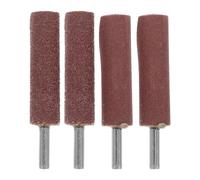 BESPORTBLE Kit de 4 Accessoires pour Outils Rotatifs Tambour de Ponçage Cylindrique Marron 6mm, Abrasif en Fer et Papier de Verre, Portable et Facile à Remplacer pour Réparations à Domicile