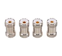 BESPORTBLE Kit de 4 Connecteurs Coaxiaux UHF PL259 SO239 SL16 Adaptateurs Mâle et Femelle Convertisseurs Coaxiaux pour Radio Amateur Radio Marine et Réseau Audio Montage Facile Large