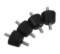 BESPORTBLE Kit de 4 Supports de Montage Anti-Vibrations en Caoutchouc pour Climatiseur Coussinets Isolateurs Amortisseurs Patins Anti-Bruit et Anti-Chocs Adaptés pour Unités Extérieures