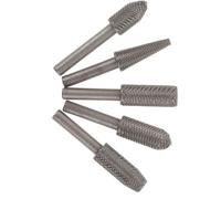 BESPORTBLE Kit de 5 Fraises à Graver en Acier pour Outils Rotatifs, Conception Facile à Utiliser, pour Sculpture sur Bois et Façonnage Précis