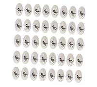BESPORTBLE Kit de 50 Œufs de Dinosaure Artificiels pour Garçon et Filles Jouets Éducatifs en Micro-Paysage Décoration Colorée Accessoires pour Aménagement de Scènes d'Excavation