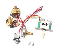 BESPORTBLE Kit de Câblage Précâblé pour Guitare Électrique Sélecteur 5 Positions 1 Potentiomètre de Volume 250 Kω 1 Potentiomètre de Tonalité Prise Jack 250 Kω Faisceau de Câblage pour