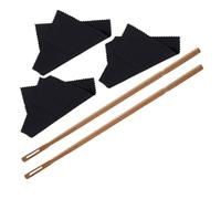 BESPORTBLE Kit de Nettoyage Flûte Traversière avec Tiges Érable et Chiffons Doux Outil Entretien et Portable pour Nettoyage Intérieur et Extérieur