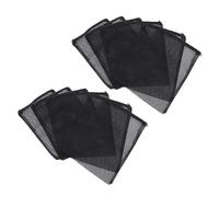 BESPORTBLE Kit De Nettoyage pour Aquarium 10 Pièces Pochettes Réutilisables en Maille 30 X 40 Cm Noir Petit Trou pour L'entretien De l'eau Et De L'aquarium