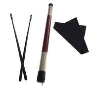 BESPORTBLE Kit de Nettoyage pour Flûte Traversière Baguette et Chiffon Microfibre Noir, Accessoires D’entretien pour Flûtes et Piccolos, Outil Pratique pour Nettoyage Intérieur et Extérieur