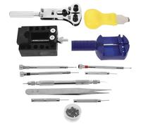 BESPORTBLE Kit de Réparation de Montres Outil pour Changer Pile et Réparer Bracelets en Plastique et Acier Inoxydable pour Horloger Usage Maison