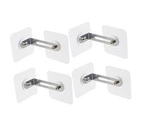 BESPORTBLE Kit de Sécurisation des Meubles Protection Anti-basculement Ancre Adhésive 4pcs, Installation Simple, Matériaux Acier Inoxydable et Acrylique pour Bébé pour Meubles et Mur