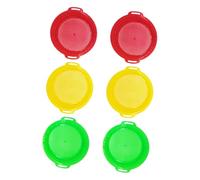 BESPORTBLE Kit De Tamis à Sable en Plastique Coloré pour Garçon Et Filles, Lot De 6 Pièces Jouet De Plage Portable pour Jeux Extérieurs Et Découvertes De Sable