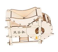 BESPORTBLE Kit Éducatif Machine à Battre Manuelle DIY avec Manivelle Expérience Scientifique Agricole pour Matériaux pour Invention et Apprentissage Scientifique