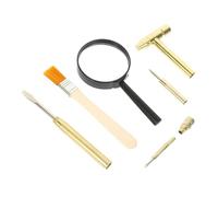 BESPORTBLE Kit Fouille Archéologique Garçon Fille Jeu Excavation avec Marteau Brosse et Ciseau Métal Outils Réalistes Abs et Bois pour Développer la Motricité Fine Scientifique