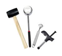 BESPORTBLE Kit Ouverture de Noix d'Aréquier Acier Inoxydable Outil de Découpe et Perforation Sécurisée pour Maison Extraction Rapide Eau et Ouverture Facile des Coquilles