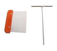 BESPORTBLE Kit pour Crêpes en Acier Inoxydable Grattoir Ergonomique et Design Créatif, Outil Facile à Utiliser pour Crêper en Boulangerie ou Stand de Pancakes