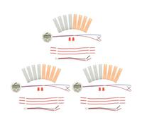 BESPORTBLE Kit Scientifique de Batterie à Fruits 3 Pièces en Métal pour Élèves, Expérience Électrique DIY Pile à Fruits et Horloge Pomme de Terre, Éducatif Créatif pour Apprentissage