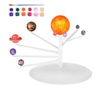 BESPORTBLE Kit Scientifique Système Solaire 8 Planètes Peintes en Abs, Modèle Éducatif D’Astronomie pour Garçon et Filles, Expérience Manuelle D’Apprentissage et Décoration de Chambre,