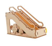 BESPORTBLE Kit Stem Escalier Électrique Bois à Assembler Éducatif Mécanique pour Garçon Fille Expérience Scientifique Physique Projet DIY pour Ateliers et Fêtes Danniversaire