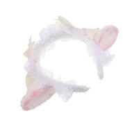 BESPORTBLE Lace Lolita Headband With Lamb Ears Cute Sweet Cosplay Hair Accessory For Charming Costume Style