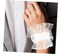 BESPORTBLE Lace Wrist With Bow Elegant Victorian Fingerless Tulle Gloves For Women Brides Wedding Tea Party Accessory
