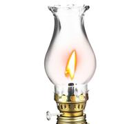 BESPORTBLE Lampe à Huile Vintage Abat-jour Verre Opaque Brûleur Lampe Pétrole Ancienne Remplacement pour Salon Chambre Camping Couleur Aléatoire Couleur Aléatoire