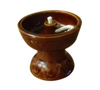 BESPORTBLE Lampe à Pétrole Céramique Vintage avec Mèche Lampe à Huile Intérieure Décorative pour Salon Temple et Éclairage Urgence Style Ancien Chinois