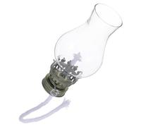 BESPORTBLE Lampe à Pétrole Vintage 1 Pièce Brûleur en Métal Réglable Argenté avec Abat-Jour en Verre Robuste Pièces Détachées pour Lampe Tempête Éclairage Intérieur et Camping