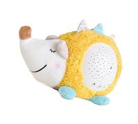 BESPORTBLE Lampe de Projection Musicale en Peluche Hérisson 23,5x14,5 Cm en Coton Jaune, Veilleuse Apaisante pour Bébé Lumière Étoilée, Doux pour Chambre D’garçon et Filles