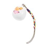 BESPORTBLE Lanière pour Téléphone Pendentif Mouton de Breloque, Clochette Sonore et Cordon Décoratif, Accessoire Suspendu pour Téléphone Portable, Porte-clés Décoratif Feng Shui, pour Bijoux