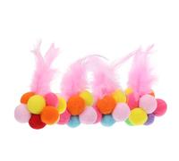 BESPORTBLE Le Temps de Jeu de Votre Chat : Lot de 4 Grattoirs pour Chatons de Couleur Macaron Balles à Lécher Jouets à Gratter D'intérieur pour Chats Fournitures pour Animaux de Compagnie