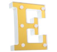 BESPORTBLE Lettre Lumineuse LED Dorée sans Piles Lampe Décorative Alphabétique pour Fête Décoration Murale Romantique pour Mariage Anniversaire et Noël Éclairage LED Portable pour