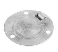 BESPORTBLE Loquet de Trappe de Plancher de Bateau à Tirer en Acier Inoxydable 50X41 MM Poignée Ronde Encastrée Résistante à L’Eau de Mer Fixation Marine Robuste pour Pont de Yacht et